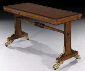 Regency George IV side table, attributable to Morel and Seddon, English, c1826