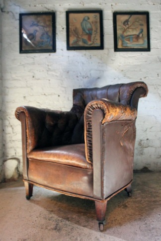 A leather armchair from Doe & Hope