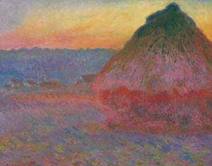 Monet’s 1891 canvas “Meule” or “Grainstack”