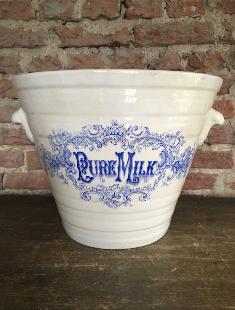 A late-Victorian milk pail